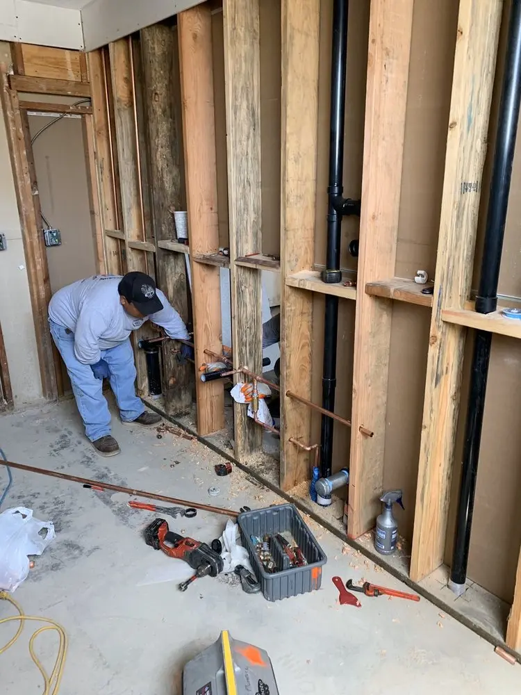 Commercial rough-in plumbing for Water Heater Replacement in Hendersonville